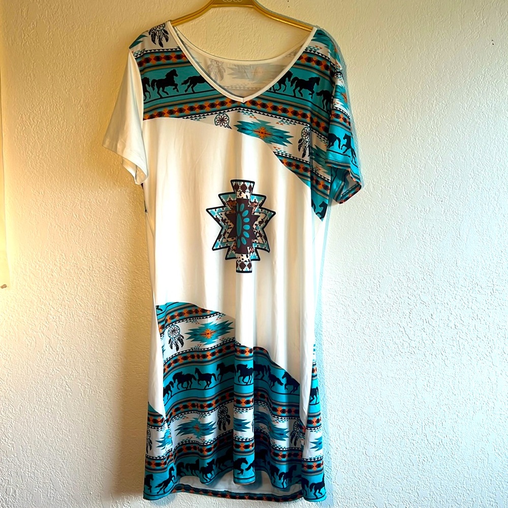 New Large Aztec Dress